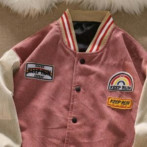 vintage embroidered varsity jacket loose & iconic style 3250