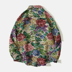 vintage floral shirt oversized & chic streetwear classic 7699