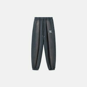 vintage gradient black pants sleek wash & urban appeal 4495