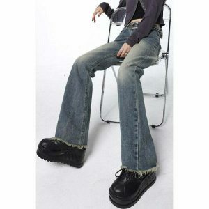 vintage high waist denim jeans chic & timeless appeal 3317