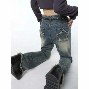 vintage high waist denim jeans chic & timeless appeal 5647