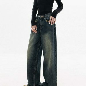 vintage high waist jeans chic & timeless appeal 5105