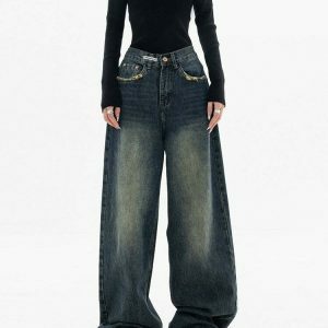 vintage high waist jeans chic & timeless appeal 7857