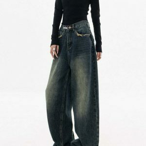 vintage high waist jeans chic & timeless appeal 8174