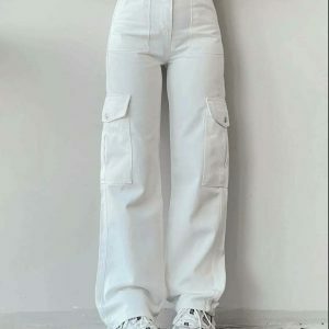 vintage highwaist straight pants sleek & timeless style 4948