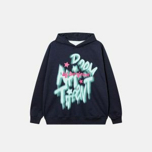 vintage letter hoodie oversized & youthful streetwear icon 6957