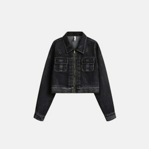 vintage long sleeve jacket reimagined for modern streetwear 5141