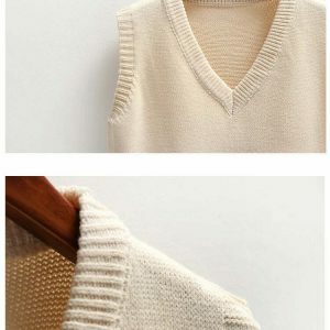 vintage loose knit sweater   chic & cozy streetwear staple 7206