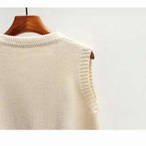 vintage loose knit sweater   chic & cozy streetwear staple 8078