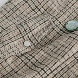 vintage plaid jacket   chic & timeless streetwear classic 6886