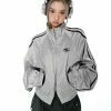 vintage silver jacket   chic & timeless urban outerwear 2335