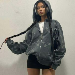 vintage star graphic hoodie iconic & youthful streetwear 8784