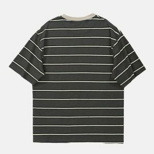 vintage striped tee   youthful & chic streetwear staple 6519