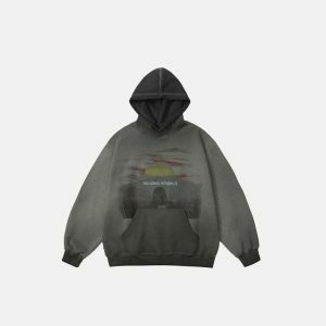 vintage sunset hoodie   youthful & iconic streetwear 7761