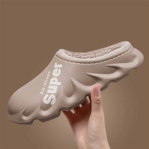 waterproof cotton insole slippers cozy & durable comfort 2217