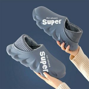 waterproof cotton insole slippers cozy & durable comfort 7609