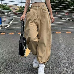 y2k baggy harem cargo pants urban chic & youthful style 8160