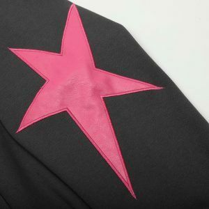 y2k black star hoodie   iconic retro streetwear essential 5502