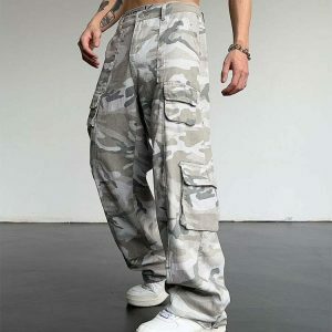 y2k camo cargo pants   urban & youthful streetwear icon 7746