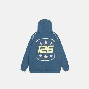 y2k embroidered oversized hoodie bold lettering & style 7596