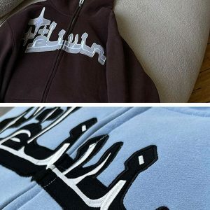 y2k fullzip hoodies   retro & youthful streetwear essential 6488