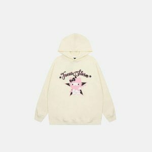 y2k hello kitty hoodie graphic & youthful streetwear icon 3021