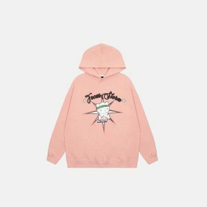 y2k hello kitty hoodie graphic & youthful streetwear icon 8604