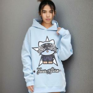 y2k hello kitty hoodie graphic & youthful streetwear icon 8843
