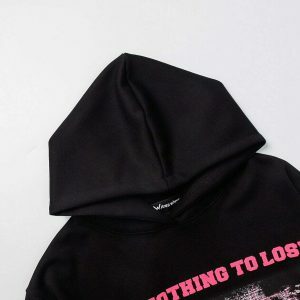 y2k nothing to lose hoodie oversized & youthful style 2549