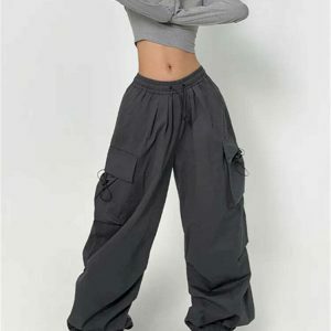 y2k oversized cargo pants urban & chic streetwear essential 4597