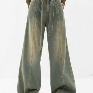 y2k retro scrub jeans for women   chic & timelessly crafted 5057