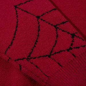 y2k spider sweater   iconic web design urban trendsetter 8304