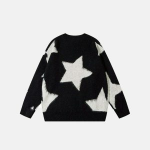 y2k star sweater   knitted & youthful streetwear icon 1414