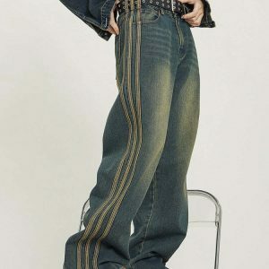 y2k vintage baggy jeans for women   chic & timeless style 2639