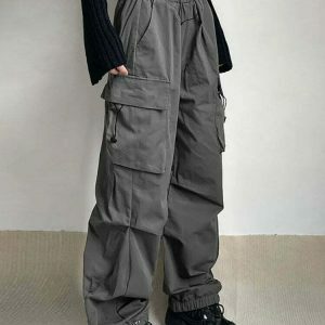 y2k vintage cargo pants   loose & youthful streetwear icon 2705