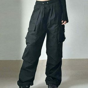 y2k vintage cargo pants   loose & youthful streetwear icon 3335