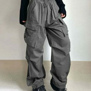y2k vintage cargo pants   loose & youthful streetwear icon 7587