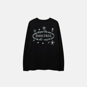 youthful angel girl graphic sweatshirt   trendy print design 5351