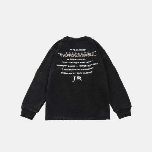 youthful angel hell graphic sweatshirt edgy streetwear appeal 5420