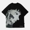 youthful anime girl tee   chic & vibrant streetwear essential 2341