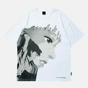 youthful anime girl tee   chic & vibrant streetwear essential 5928