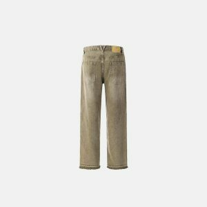 youthful baggy brown jeans   streetwear with a retro twist 2814