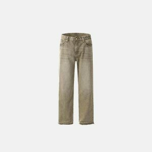 youthful baggy brown jeans   streetwear with a retro twist 3979