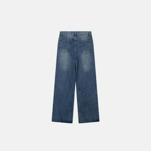 youthful baggy denim jeans with drawstring urban appeal 8845