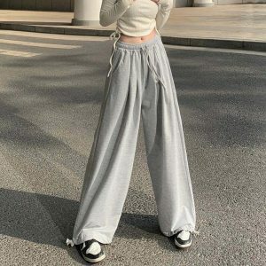 youthful baggy drawstring sweatpants for women street chic 4406