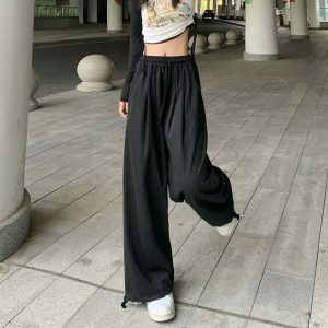 youthful baggy drawstring sweatpants for women street chic 5234