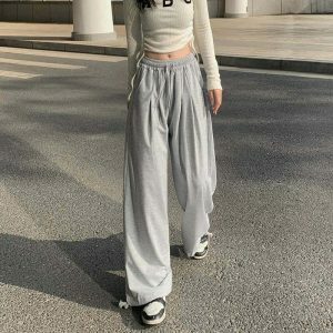 youthful baggy drawstring sweatpants for women street chic 6789