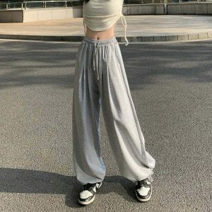 youthful baggy drawstring sweatpants for women street chic 7997