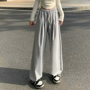 youthful baggy drawstring sweatpants for women street chic 8388