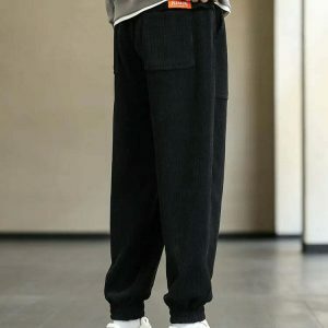 youthful baggy sweatpants sleek drawstring design 2263